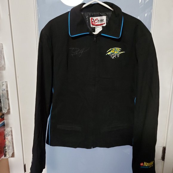 Vintage Mens XXL Chase Authentics Jamie McMurray NASCAR Racing Jacket #42 Signed - Picture 1 of 10